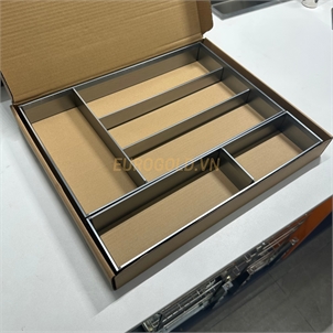 Khay chia thìa nĩa nhôm phay xước Eurogold ETC610A