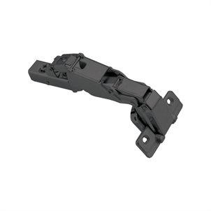 Bản lề trùm nửa Metalla SM 165° đen giảm chấn Hafele - 315.28.751