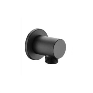 Phụ kiện cấp nước sen tay Hafele dạng tròn đen - 485.60.060