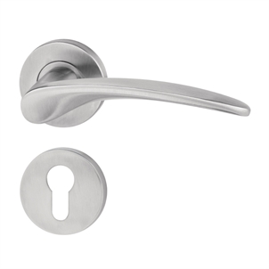 Tay nắm gạt cửa phòng có nắp che Inox mờ Hafele - 903.98.141