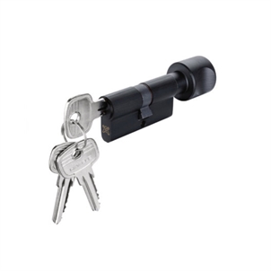 Ruột khoá đầu vặn đầu chìa 66mm Graphite Black Hafele - 916.64.922