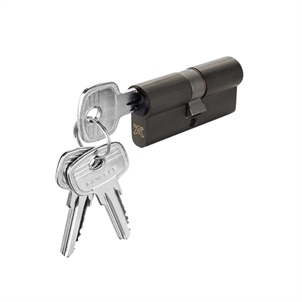 Ruột khoá 2 đầu chìa 71mm đen mờ PVD Hafele - 916.63.904