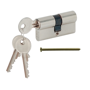 Ruột khoá 2 đầu chìa 65mm Niken mờ Hafele - 916.95.116