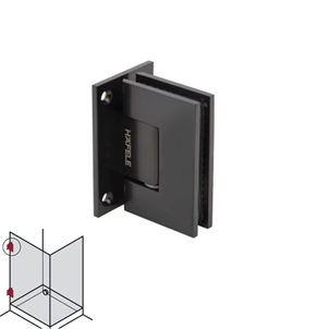 Bản lề kính tường 90° màu đen Hafele - 981.77.901