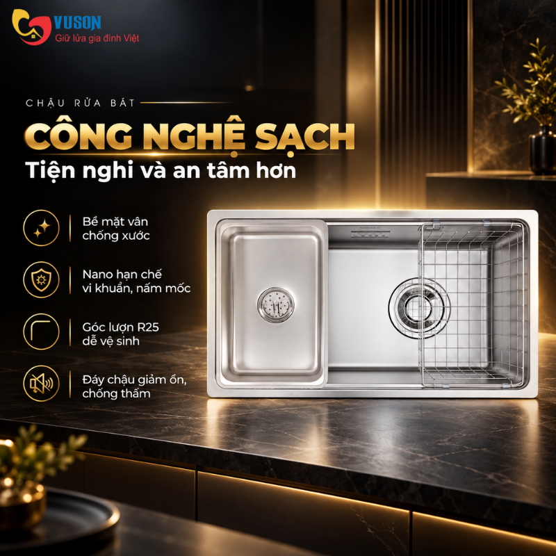 Chậu rửa bát chống xước Eurogold EUD17845JB