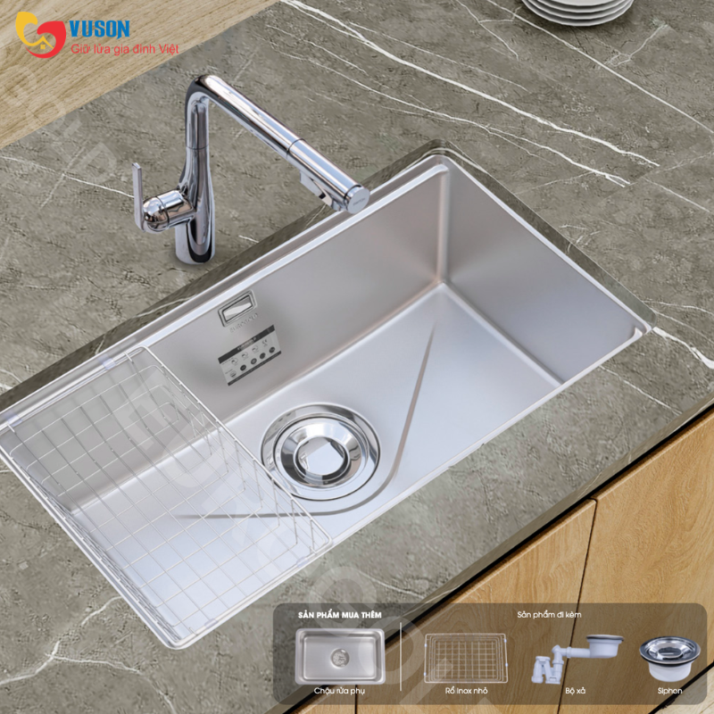 Chậu rửa bát chống xước Eurogold EUD18045JB