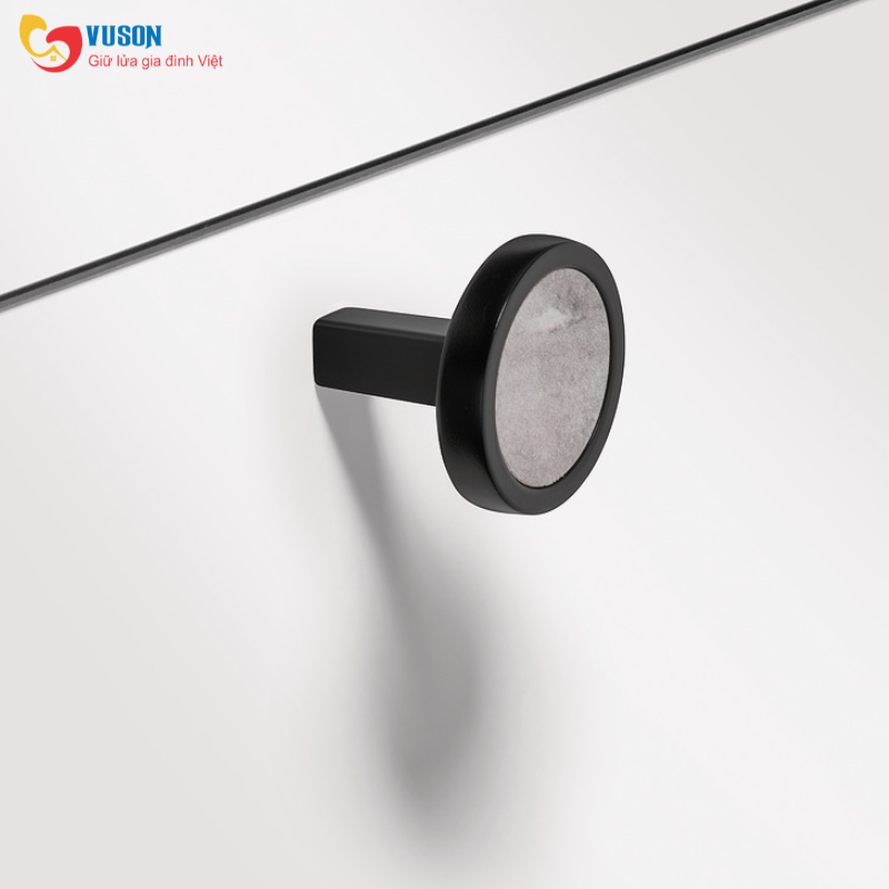 Tay nắm đen mờ đá Marble Hafele Déco H2175 - 106.70.180