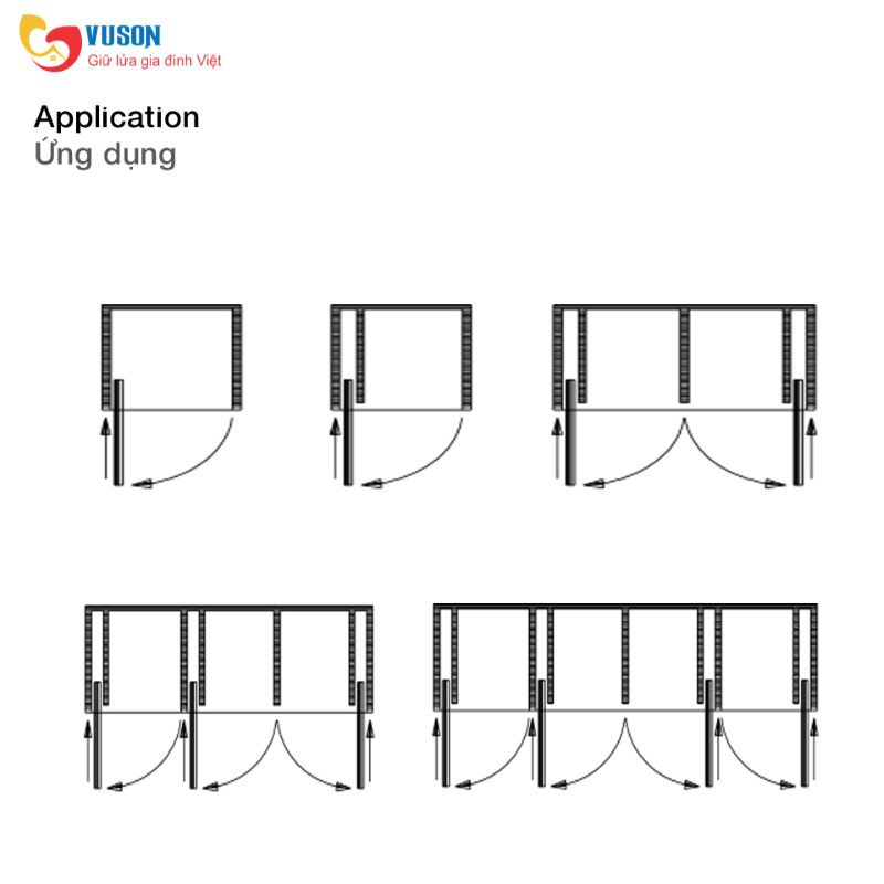 Phụ kiện cửa trượt Slido F-PARK71 16B 408mm Hafele - 408.25.008