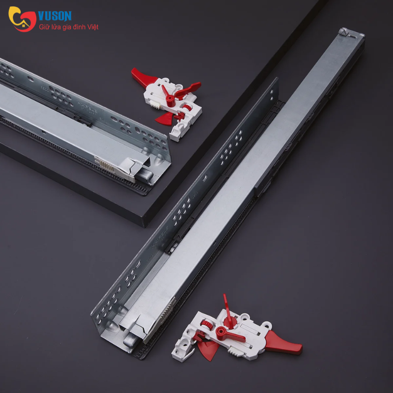 Ray trượt âm Matrix UM 50kg 450mm giảm chấn Hafele - 433.32.134