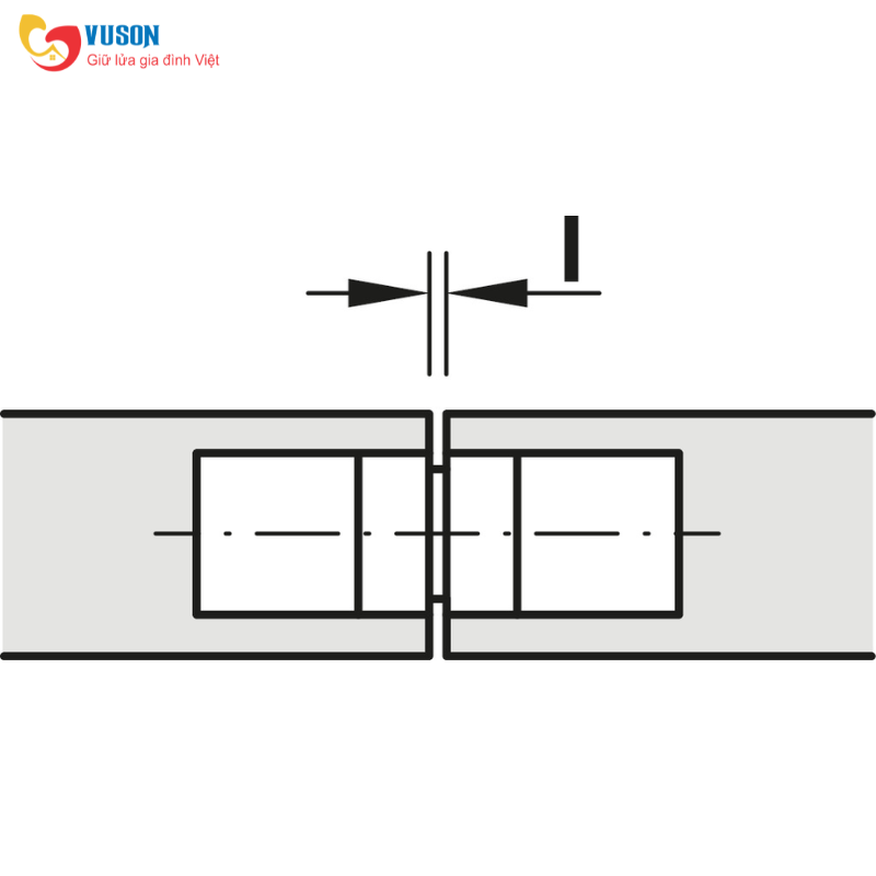 Bản lề âm cho cửa gỗ dày 19-25mm Hafele - 341.07.536