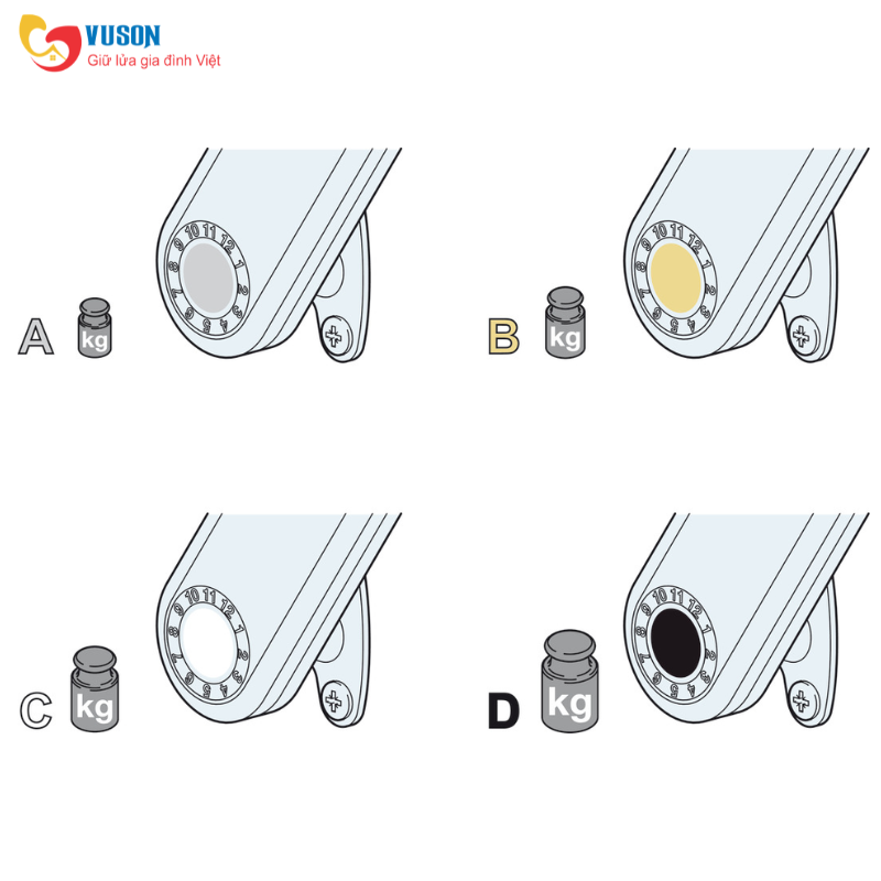 Tay nâng FREE FLAP H 1.5 D SM TRẮNG R Hafele - 372.39.830