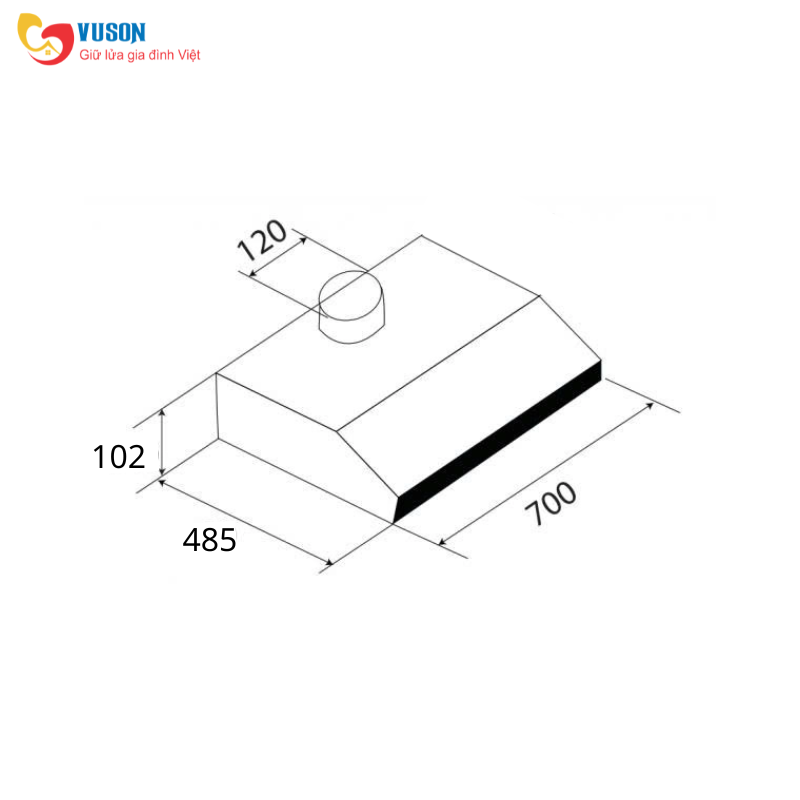 Máy hút mùi âm tủ Hafele HC-H7031BB - 538.86.097
