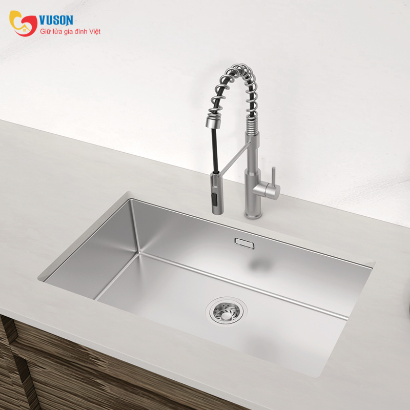 Chậu rửa bát Inox Hafele SUS SATIN R25 HS24-SSN1S-760_BR - 567.24.407