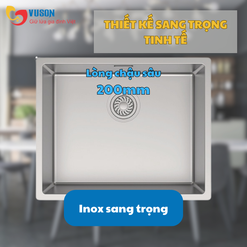 Chậu rửa bát Hafele SUS R10 HS24-SSN1S-540_BR - 567.24.457