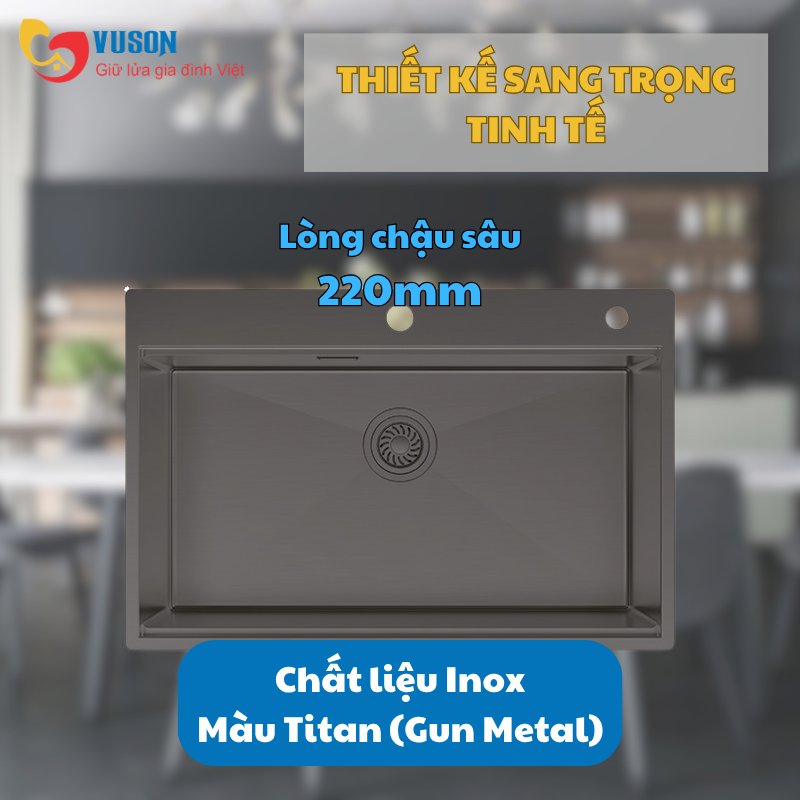 Chậu rửa bát Inox Hafele WS R10 HS25-SSN1S-7650 - 567.24.484