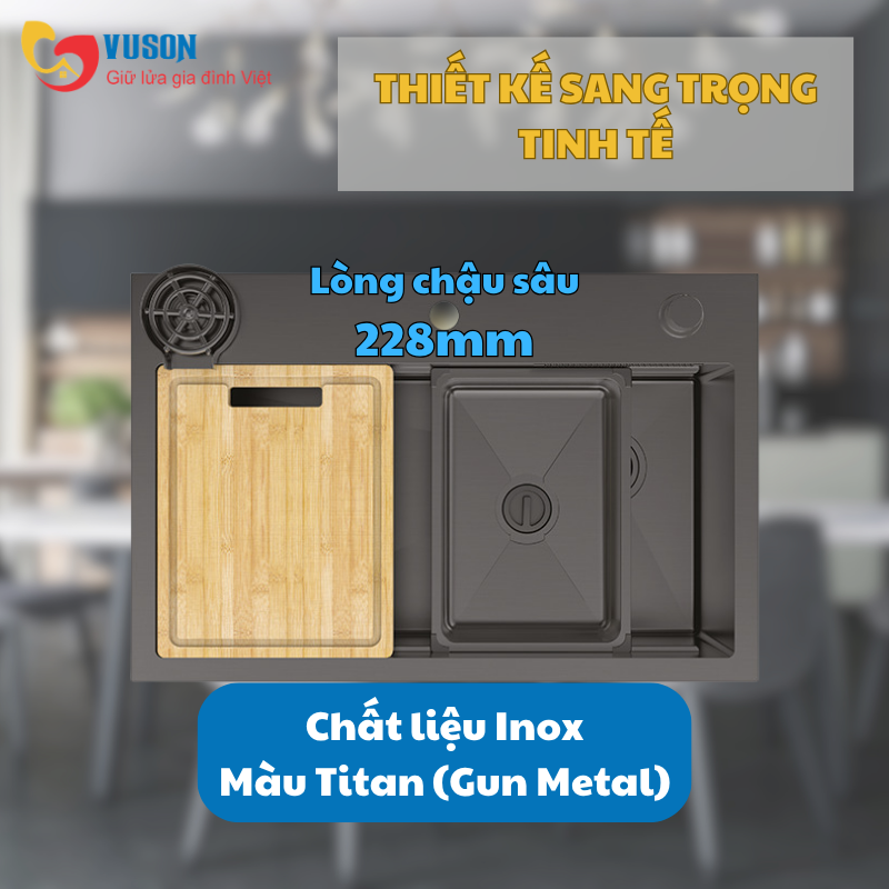 Chậu rửa bát Inox Hafele WF R10 HS25-SSN1S-8052 - 567.24.488