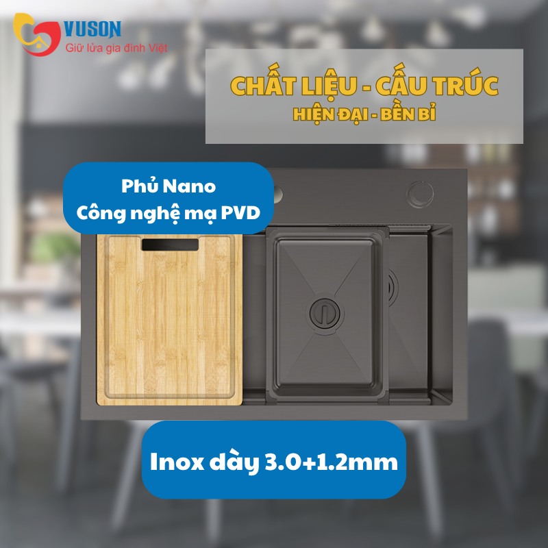 Chậu rửa bát Inox Hafele WF R10 HS25-SSN1S-8052 - 567.24.488