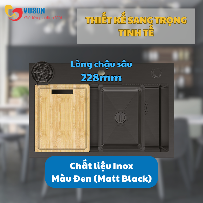 Chậu rửa bát Inox Hafele WF R10 HS25-SSN1S-8052 - 567.24.489