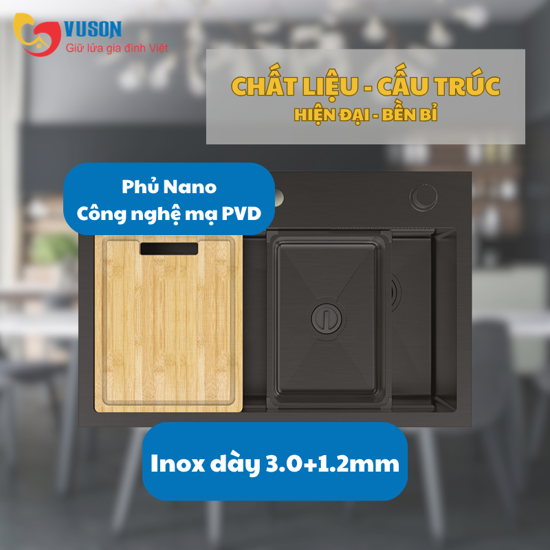 Chậu rửa bát Inox Hafele WF R10 HS25-SSN1S-8052 - 567.24.489