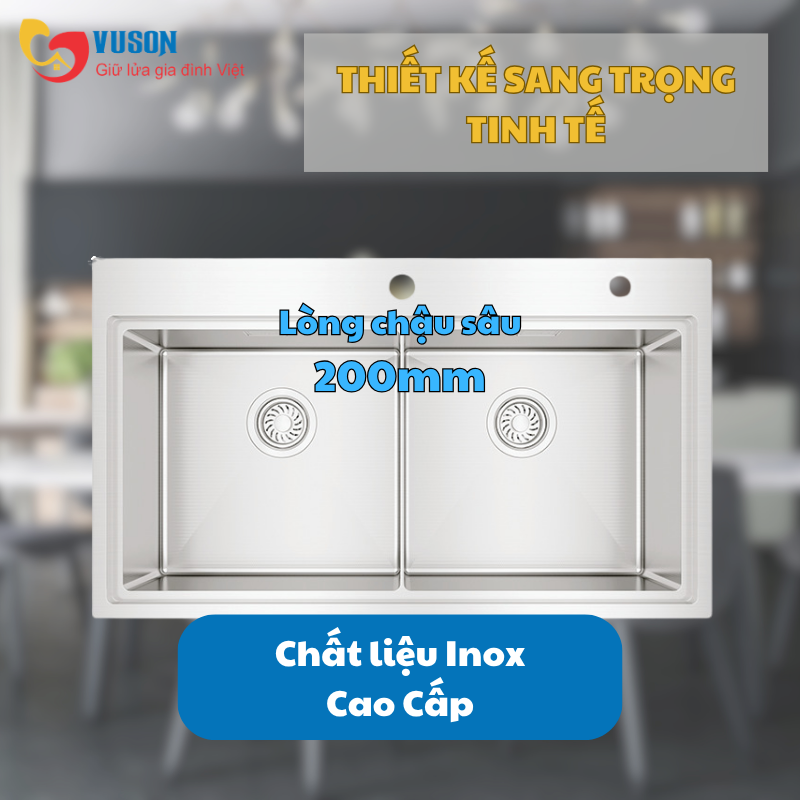 Chậu rửa bát Inox Hafele SUS WS R10 HS25-SSN2S-8650 - 567.94.024