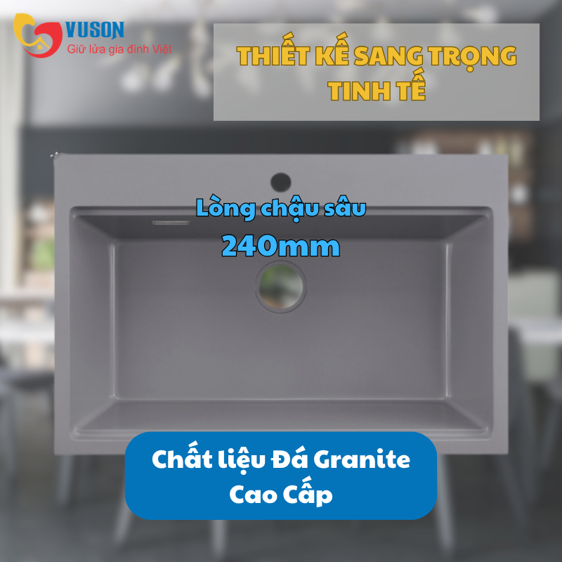 Chậu rửa bát đá Granite Hafele ESSENCE HS22-GEN1S90M - 577.25.530