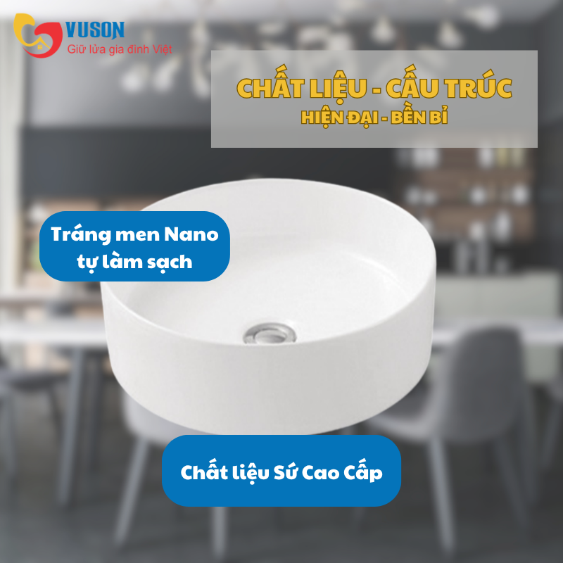 Chậu sứ đặt bàn Hafele Vigor 400x145 - 588.79.060