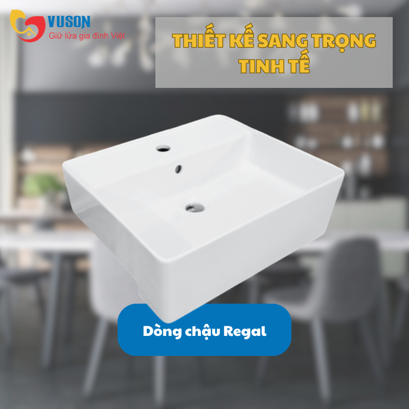 Chậu sứ đặt bàn Hafele Regal 500X435X175 - 588.79.080