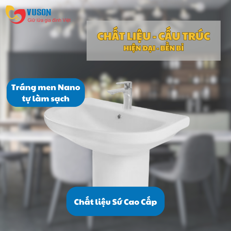 Chậu sứ treo tường chân lửng Hafele Roots - 588.79.090