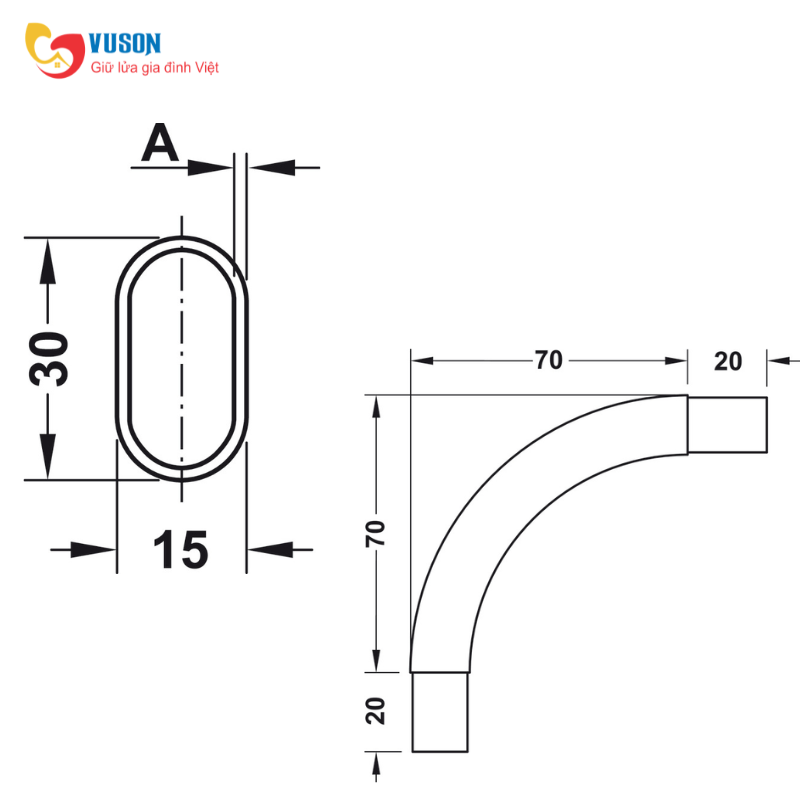 Giá Treo Quần Áo Oval Hafele 801.21.833