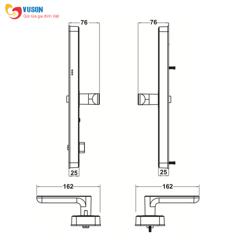 Khóa điện tử Hafele AL2401 - 912.20.693