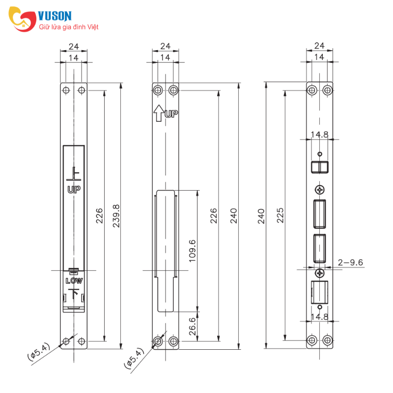 Khóa điện tử Hafele ML2502B - 912.21.048