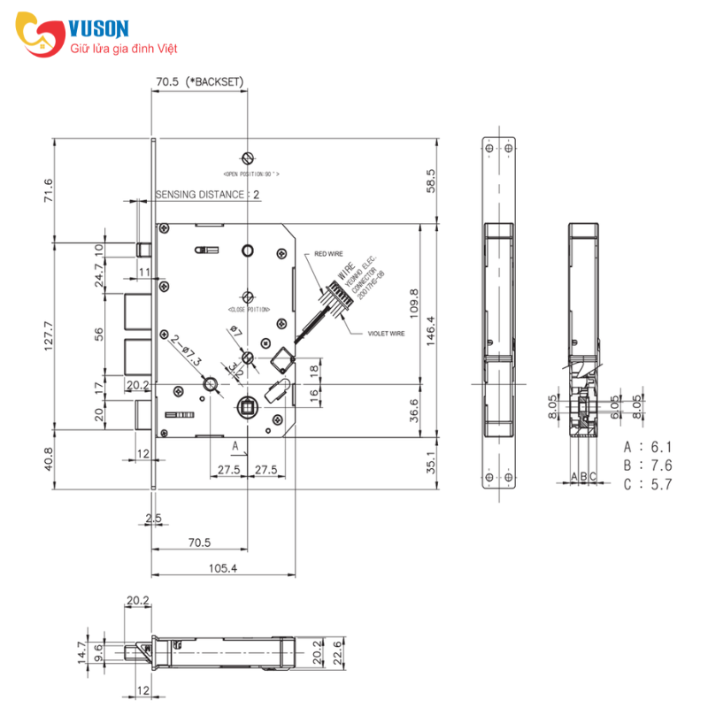Khóa điện tử Hafele ML2502B - 912.21.048