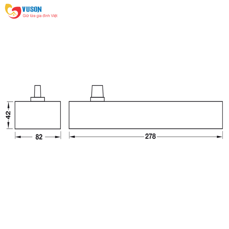 Bản Lề Sàn TS 500NV 150Kg Không Giữ Cửa Hafele 932.10.050
