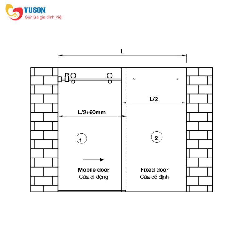 Phụ kiện cửa trượt phòng tắm kính Oval Hafele - 981.06.320