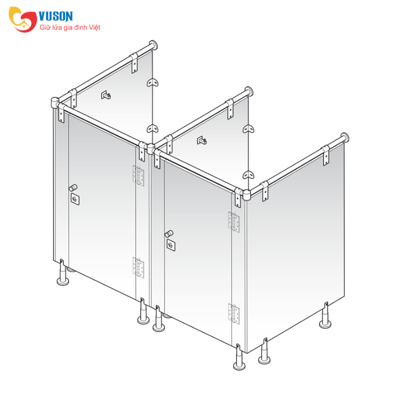 Chân đỡ vách ngăn WC Hafele - 988.98.110