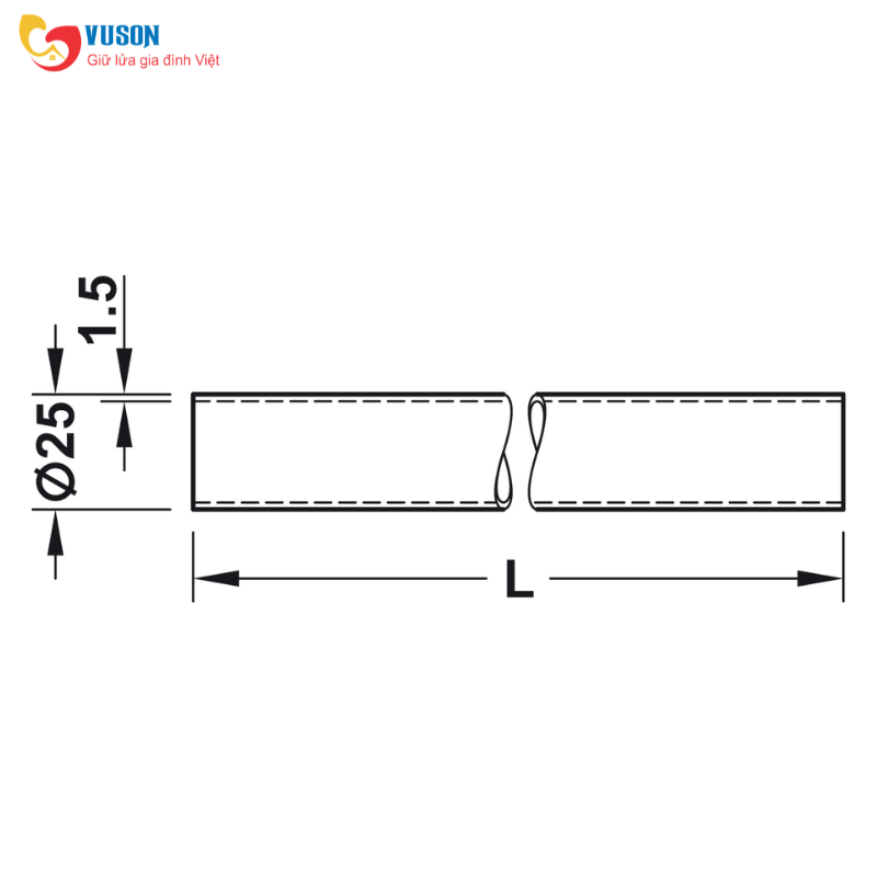 Thanh treo nhà vệ sinh Hafele - 988.98.150