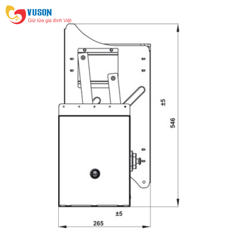 Kệ chén đĩa nâng hạ 600mm Oval Hafele ORIA - 504.71.073