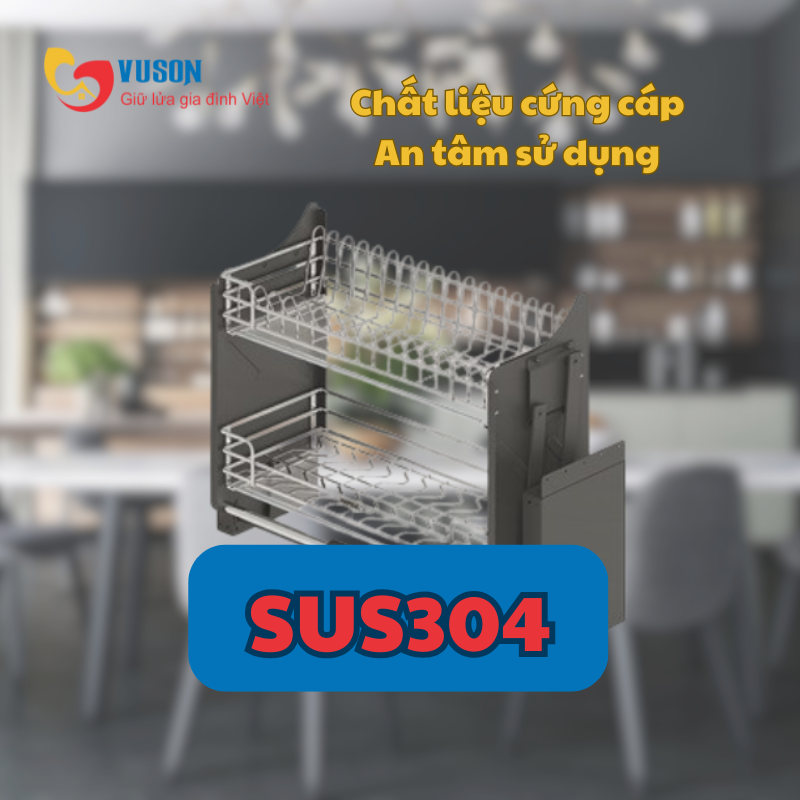 Kệ chén đĩa nâng hạ 600mm Oval Hafele ORIA - 504.71.073
