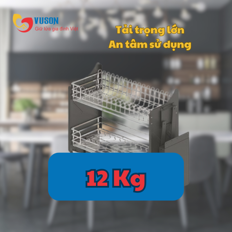Kệ chén đĩa nâng hạ 600mm Oval Hafele ORIA - 504.71.073