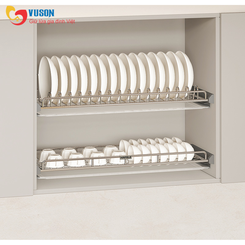 Kệ chén đĩa cố định 800mm Oval Hafele ORIA - 544.07.015