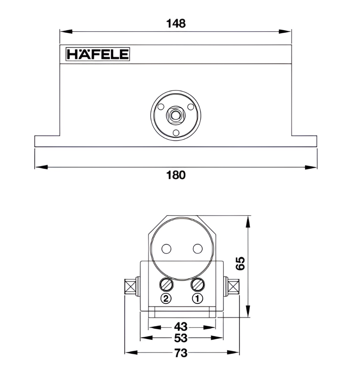 Thiết Bị Đóng Cửa Tự Động 80Kg Hafele 499.30.002