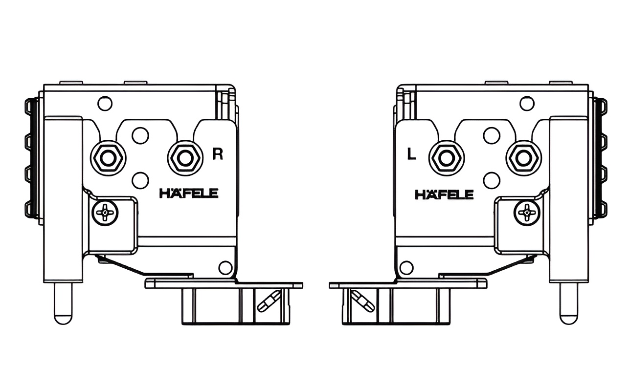 Phụ Kiện Cửa Trượt Tủ Slido Fold 20VF Hafele 401.30.009