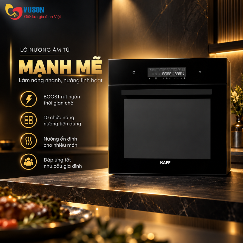 Lò nướng âm tủ KAFF KF-T90S Plus
