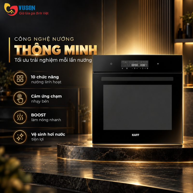 Lò nướng âm tủ KAFF KF-T90S Plus