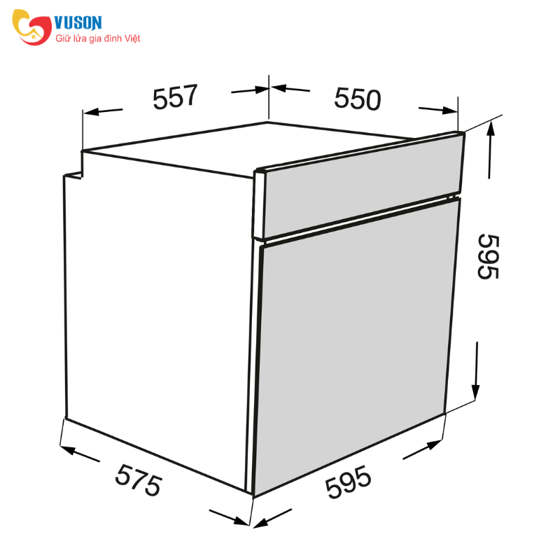Lò nướng âm tủ KAFF KF-T90S Plus