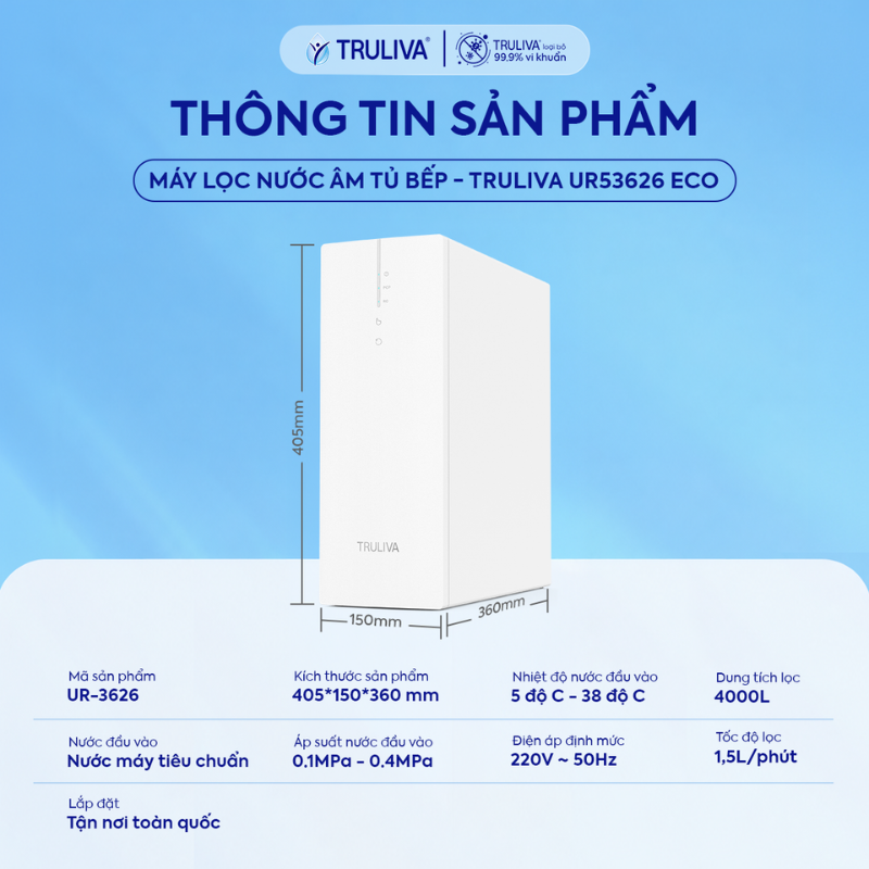 Máy Lọc Nước Truliva UR3626