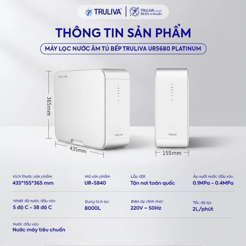 Máy Lọc Nước Truliva UR5840