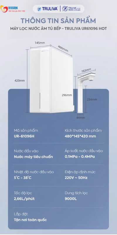 Máy Lọc Nước Truliva UR61096H
