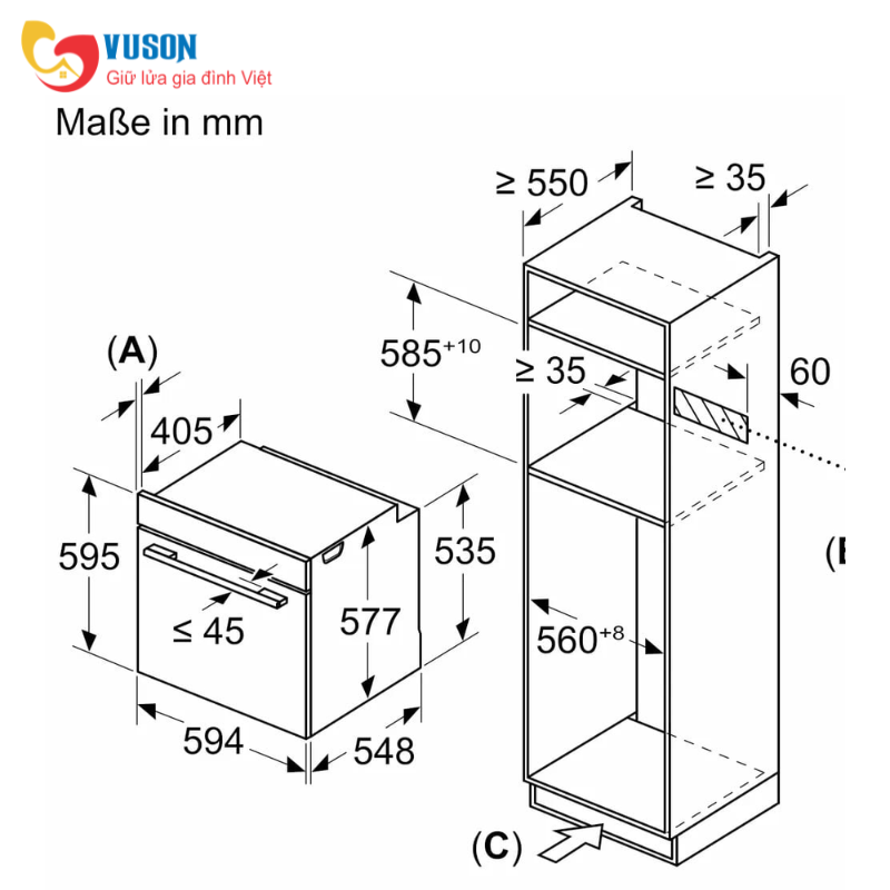 Lò Nướng Kèm Vi Sóng Bosch HMG7361B1 SERI 8 67L MODEL 2025