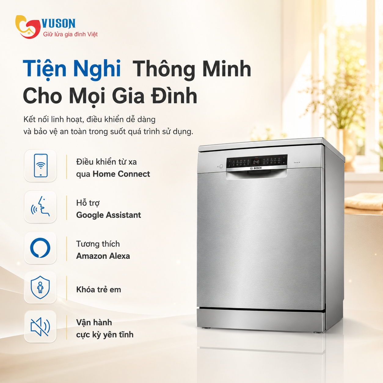 Máy rửa bát Bosch SMS4HTI16E
